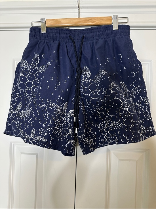 Vilebrequin Other - Vilebrequin Navy Bubble-Turtle Print Swim Trunks - Size Medium